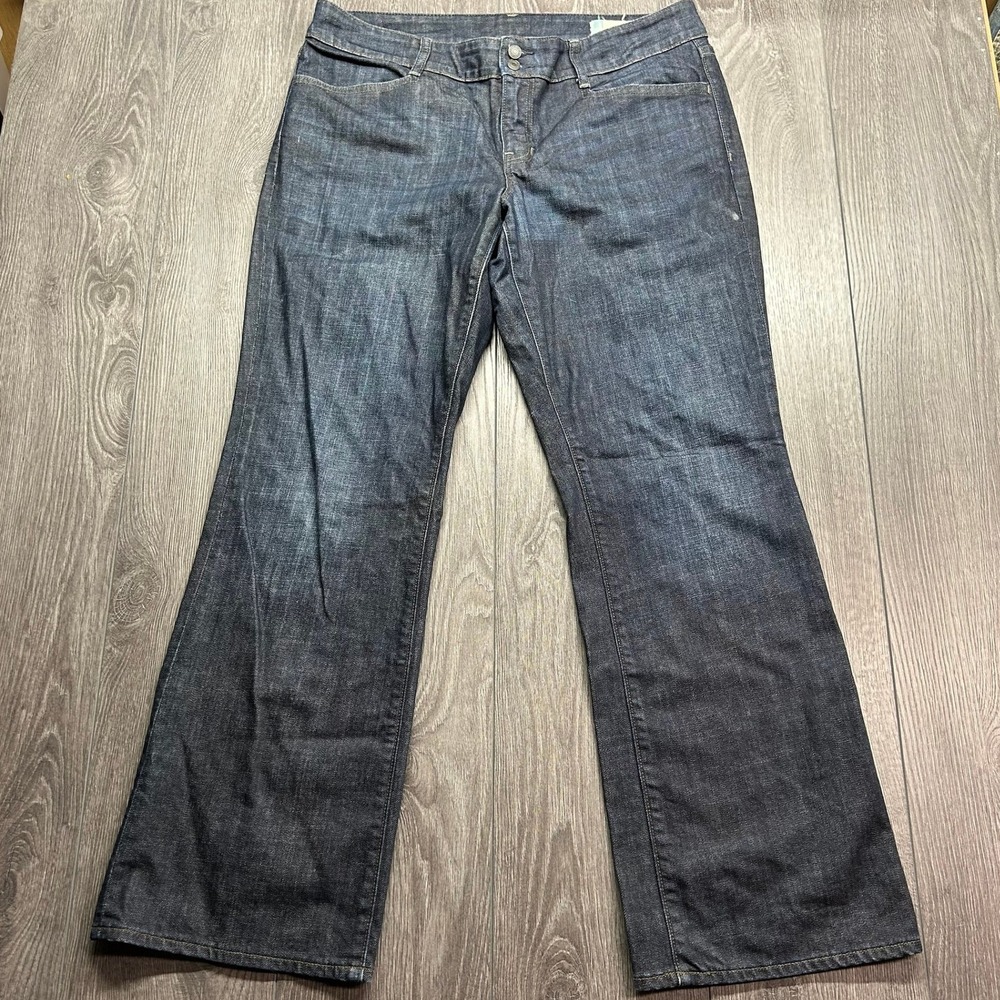 Gap Curvy Flare Jeans 36x30 Dark Wash Double Button Flap Pocket Y2K 14R Vintage